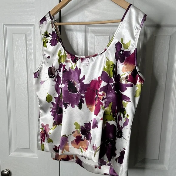 Alex Evenings Women's 1X Vintage Floral 2 Piece Blazer Cami Set NWOT Condition - Picture 13 of 16